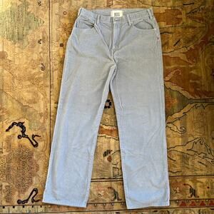 BDG Baggy Wide Leg Lt. Blue Corduroy Mens Pants 32 Urban Outfitters